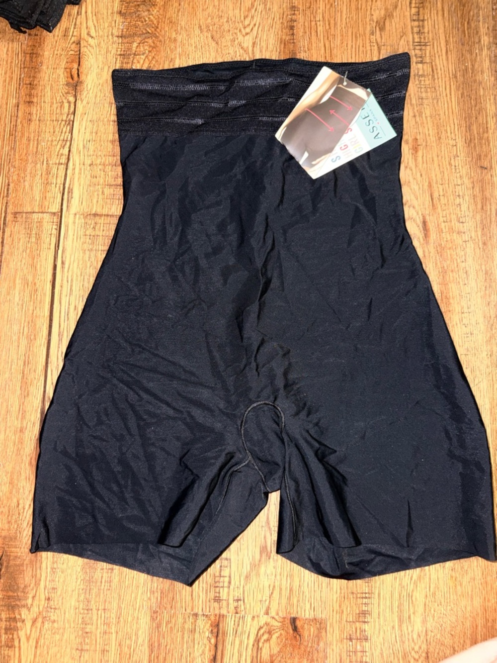 SPANX Black High-Waist Mid-Thigh Shaper Shorts